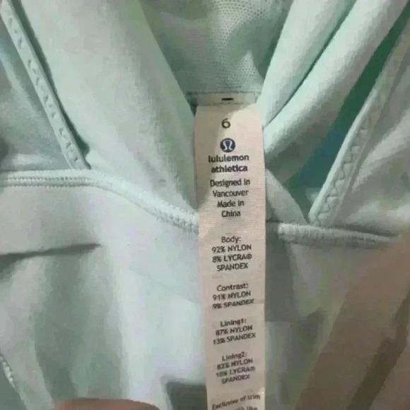 Lululemon Patience Tank Aquamarine / Opal Size 6 - Picture 4 of 7